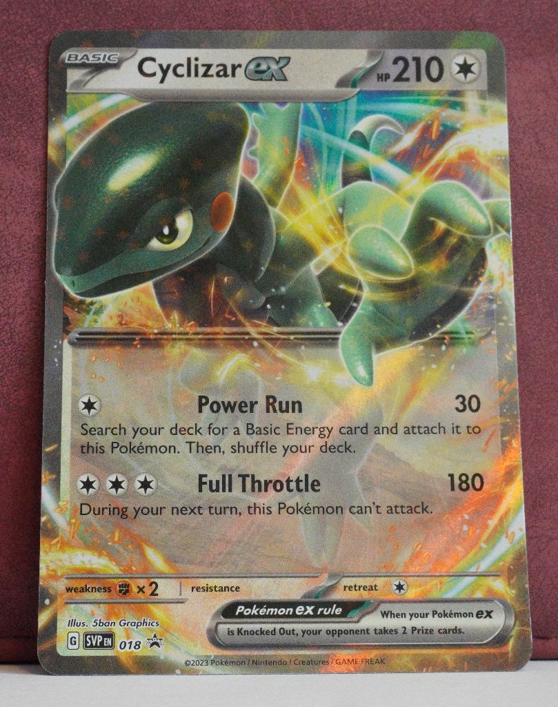 Cyclizar EX 018 SV Black Star Promos Pokémon Kaart, Verzenden, Nieuw, Losse kaart