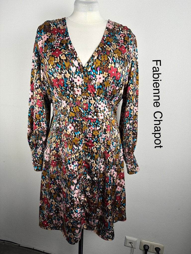 Fabienne Chapot Jurk  (mt: 42) 20,4/109, Maat 42/44 (L), Ophalen of Verzenden, Zo goed als nieuw, Onder de knie