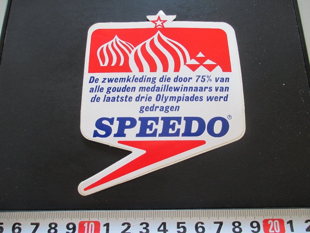 sticker SPEEDO De zwemkleding, Ophalen, Zo goed als nieuw