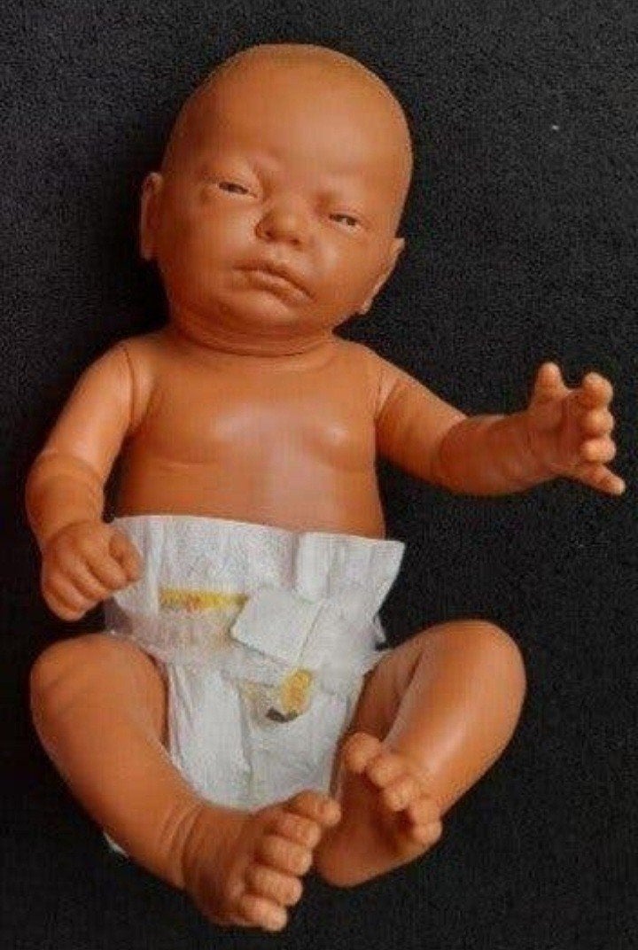Mooie baby pop, Verzamelen, Poppen, Ophalen, Zo goed als nieuw, Pop