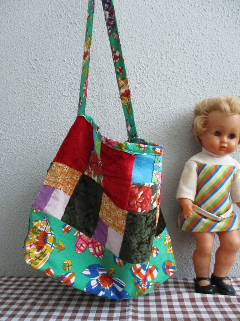Leuk Handgemaakt Patchwork Tasje Retro, Ophalen of Verzenden, Huis en Inrichting