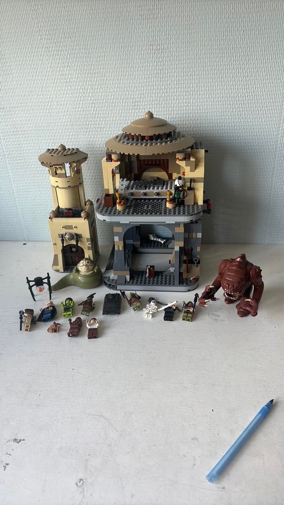 Lego Star Wars Jabba’s Palace (9516) en Rancor pit (75005), Ophalen of Verzenden, Zo goed als nieuw