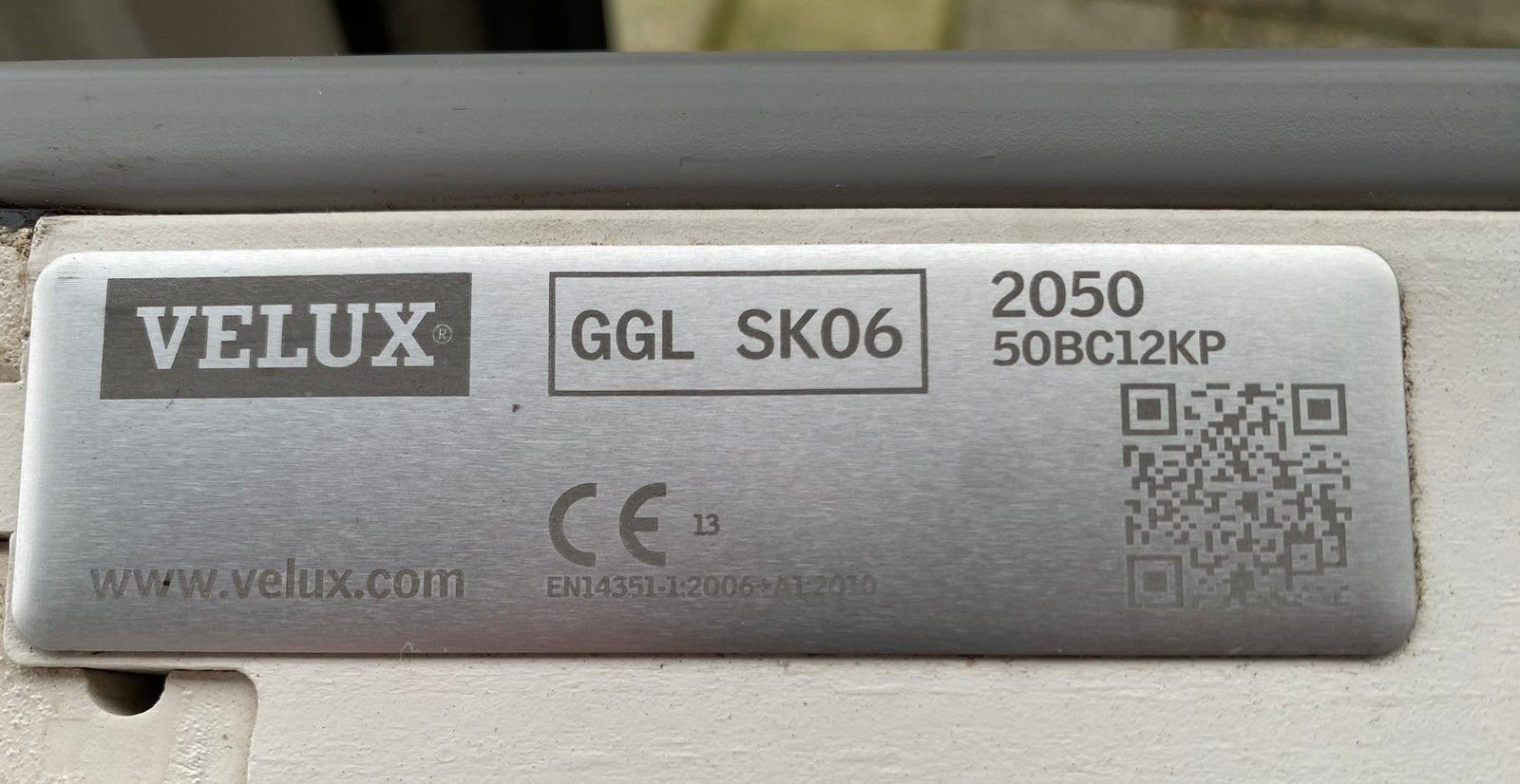 VELUX GGL SK06 Dakraam 114x118 HR++ Compleet Wit, Doe-het-zelf en Verbouw, Glas en Ramen, Ophalen, 80 tot 120 cm, 80 tot 120 cm