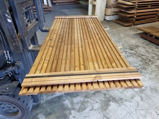 2 m2 triple rhombusprofiel - plato verduurzaamd - nr: tp24, Ophalen, Nieuw, 180 tot 250 cm, Planken