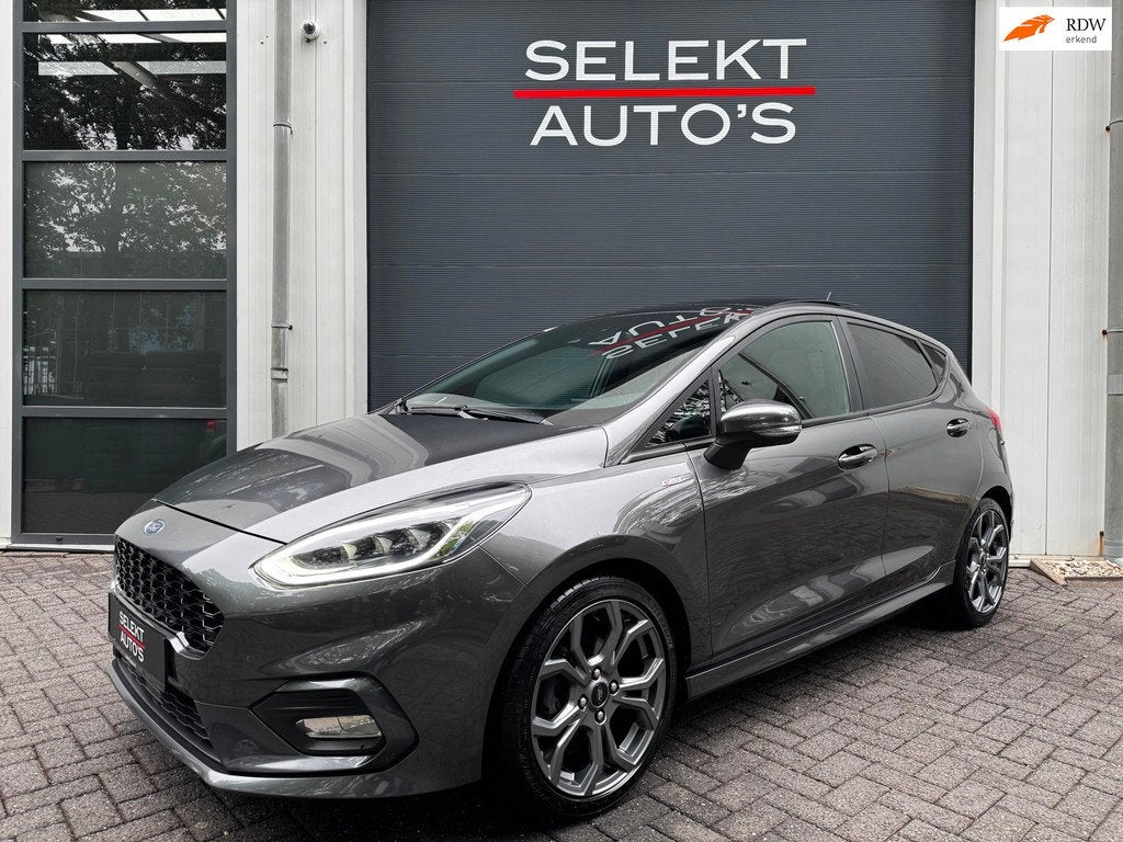 Ford Fiesta 1.0 EcoBoost ST-Line 125 Pk Pano/Full Led/Car Pl, Voorwielaandrijving, 125 pk, Gebruikt, Zwart