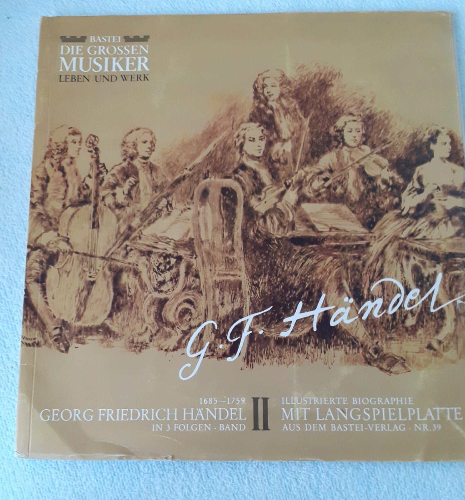 Bastei, Die Grossen Musiker Leben Und Werk - G.F. Handel Lp, Ophalen of Verzenden, Barok, Zo goed als nieuw, 12 inch