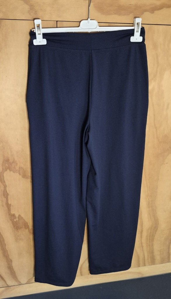 Ninepine blauwe broek Asana relaxed wide, large, Ninepine, Blauw, Maat 42/44 (L), Ophalen of Verzenden