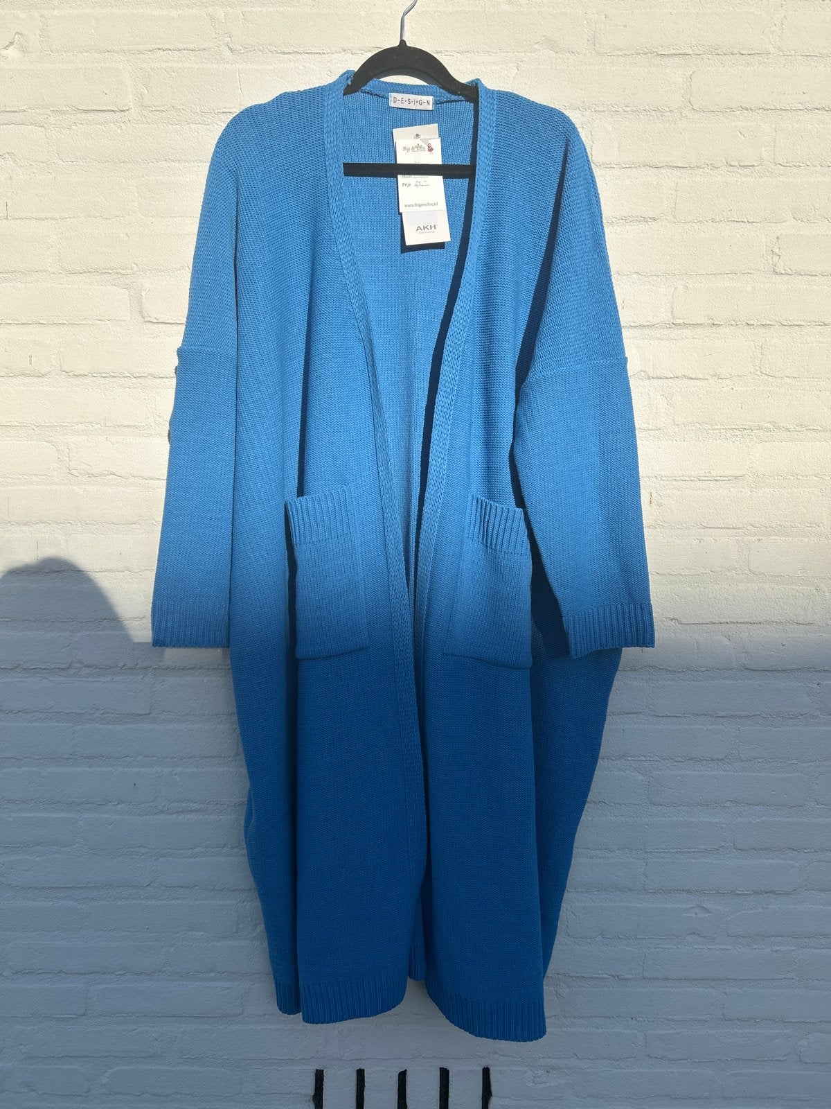 Nieuw Lang Vest AKH Maat 58/60 Blauw, Kleding | Dames, Ophalen of Verzenden, Nieuw, Blauw, Trui of Vest
