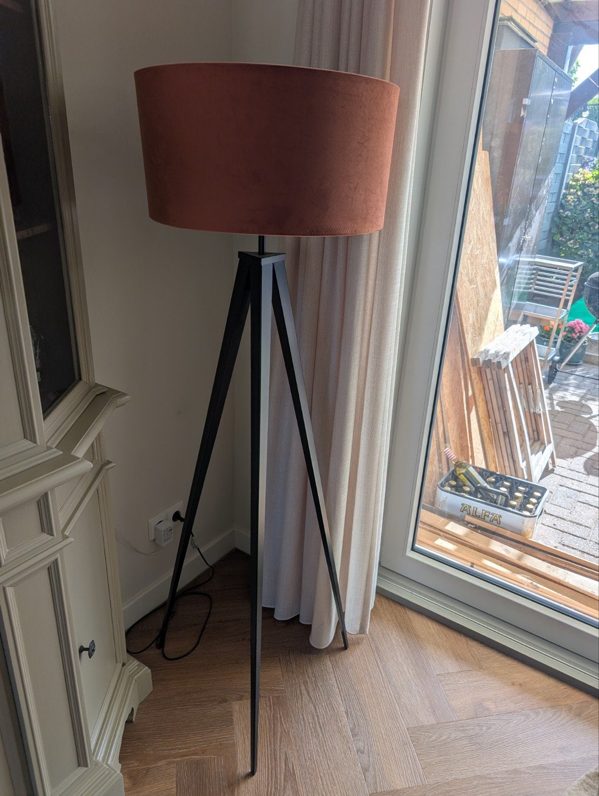 Vloerlamp Loods 5, Huis en Inrichting, Lampen | Vloerlampen, Ophalen, E27 (groot), Modern, 150 tot 200 cm
