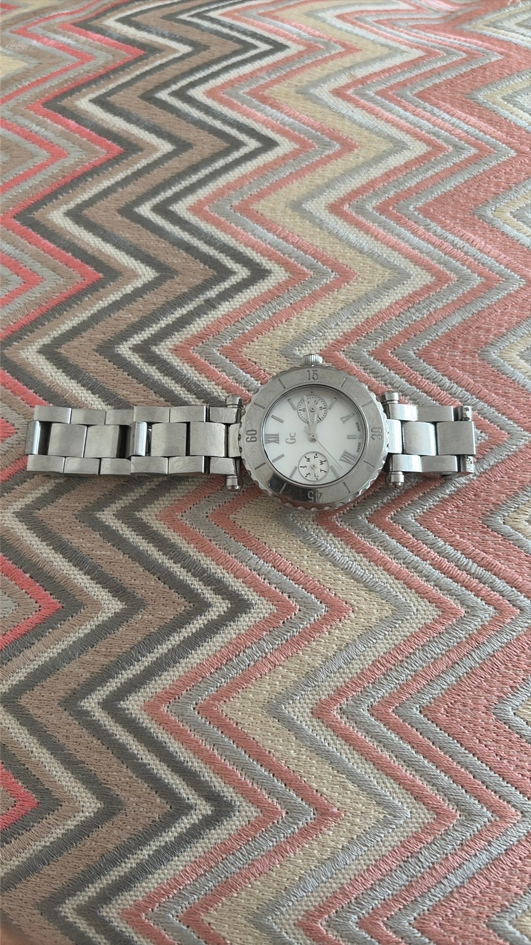 Horloge, Sieraden, Tassen en Uiterlijk, Horloges | Dames, Overige merken, Staal, Ophalen of Verzenden, Zo goed als nieuw