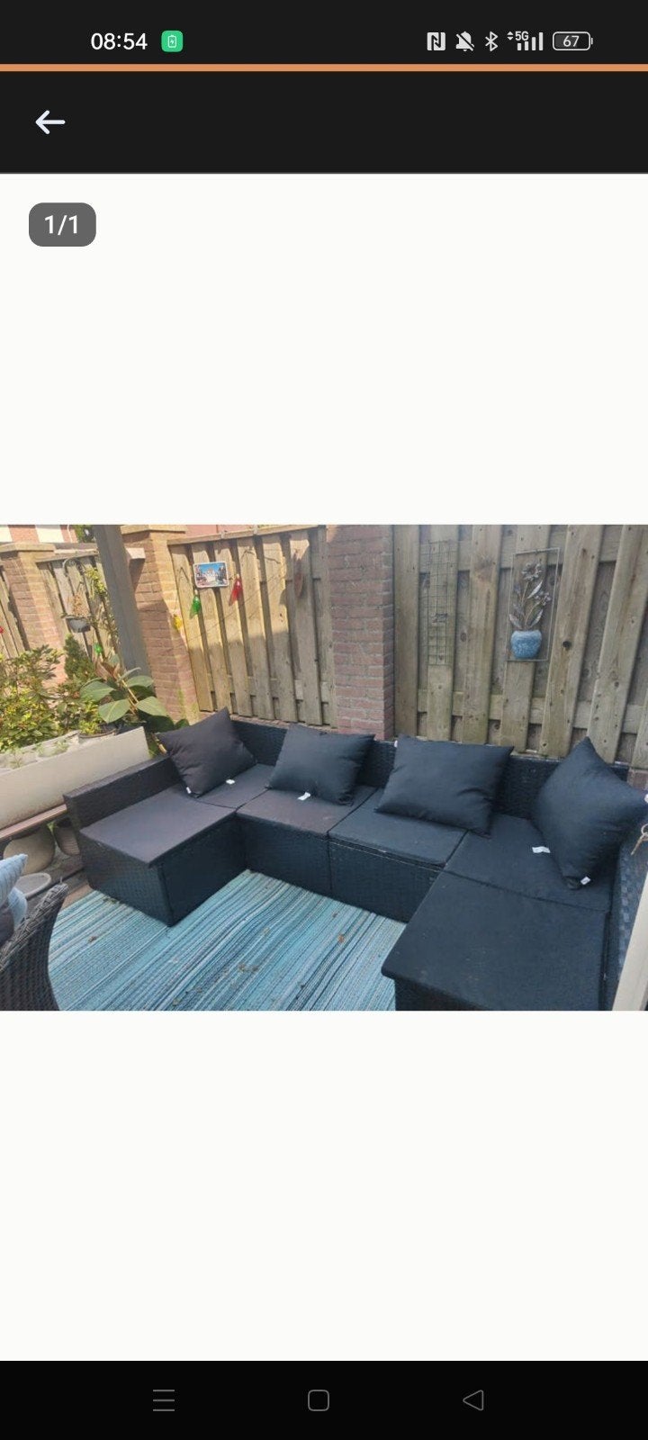Zo goed als nieuw loungeset. Zsm ophalen incl kussens, Ophalen, Zo goed als nieuw