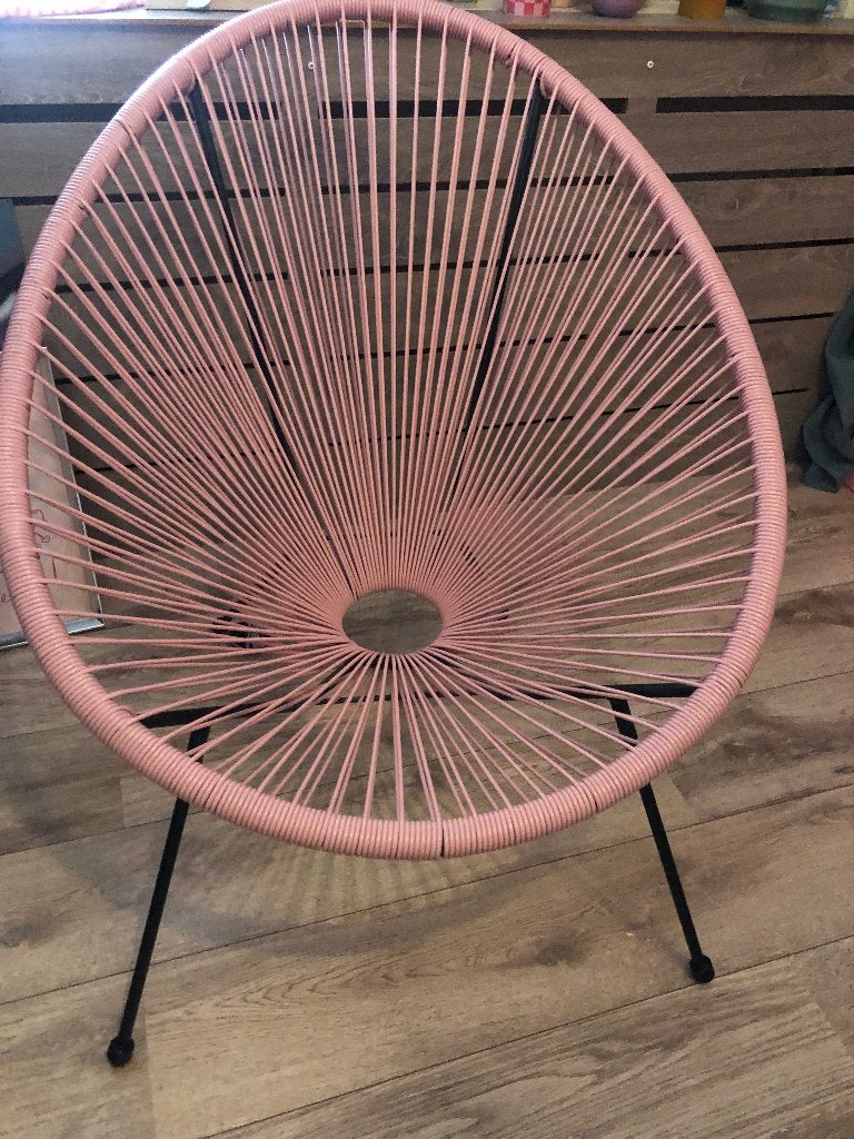 Roze stoel voor meidenkamer, Huis en Inrichting, Stoelen, Ophalen, Zo goed als nieuw, Overige kleuren, Eén