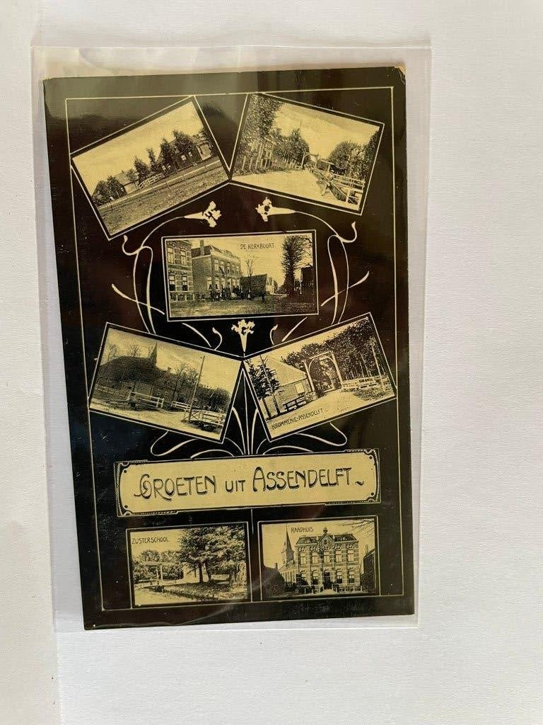 Assendelft - Groeten uit, Verzenden, Voor 1920, Gelopen, Noord-Holland