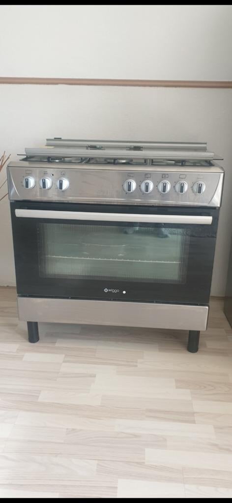 Wigo Vrijstaand Gasfornuis met Oven - Zo goed als nieuw, Witgoed en Apparatuur, Fornuizen, Zo goed als nieuw, Gas, Vrijstaand