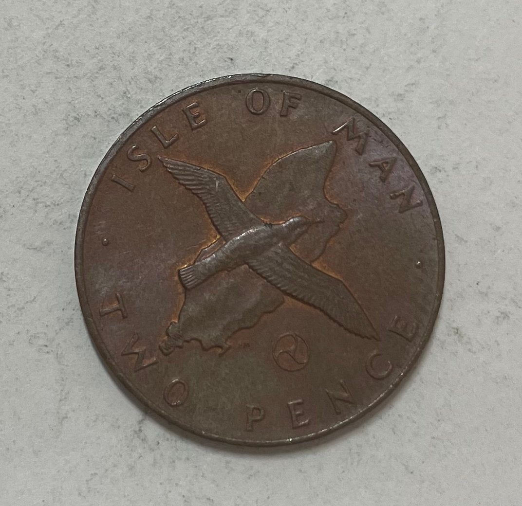 2 pence Isle of Man 1979, Ophalen of Verzenden, Zuid-Amerika