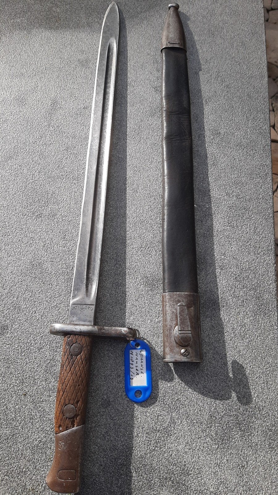 spaanse mauser bajonet 1893/13, Verzamelen, Ophalen of Verzenden, Landmacht, Overige gebieden, Mes of Dolk