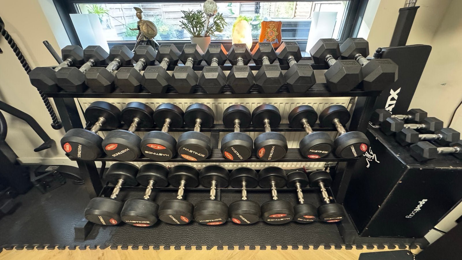 Foto 11 van Home gym/ complete homegym met alles erop en eraan.