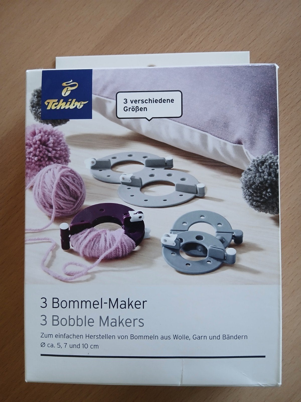 Tchibo Bommel-Makers - 3 Verschillende Maten, Ophalen, Overige thema's, Nieuw, Meerkleurig
