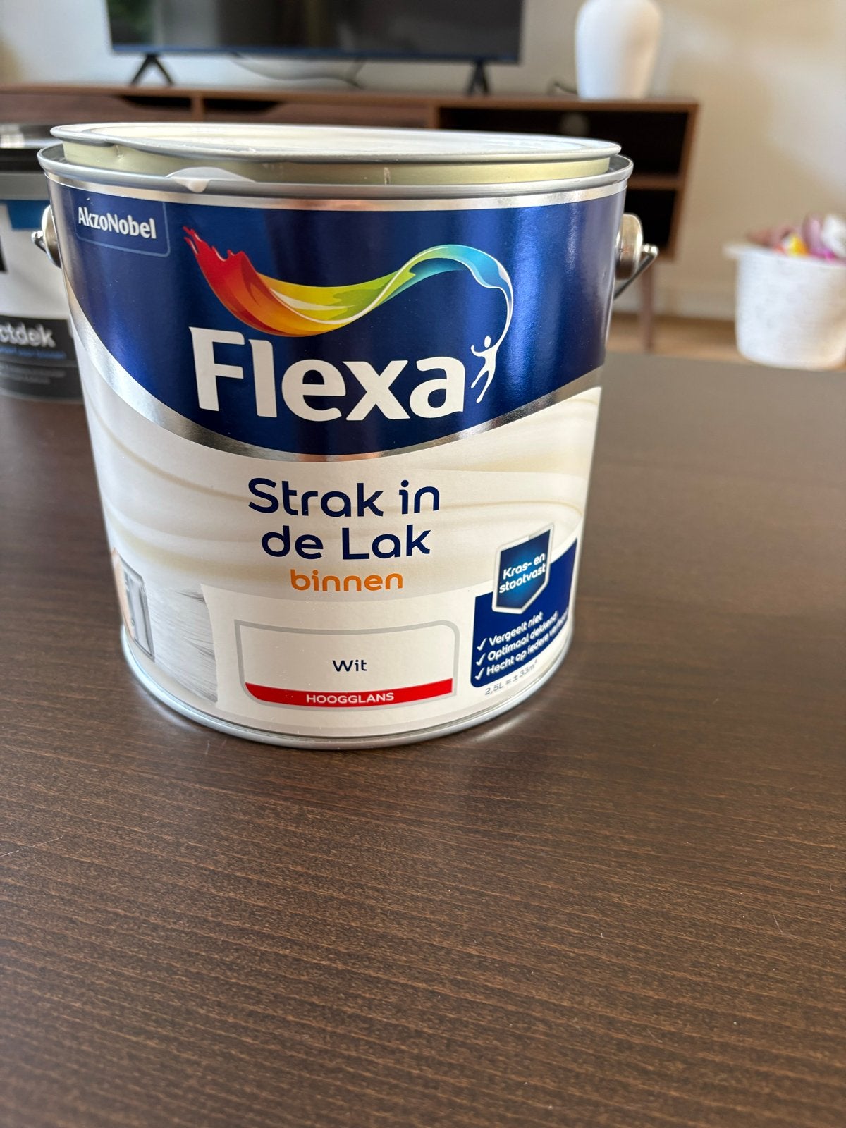Flexa Strak in de Lak Hoogglans Wit 2.5L, Ophalen, Wit, Nieuw, Lak