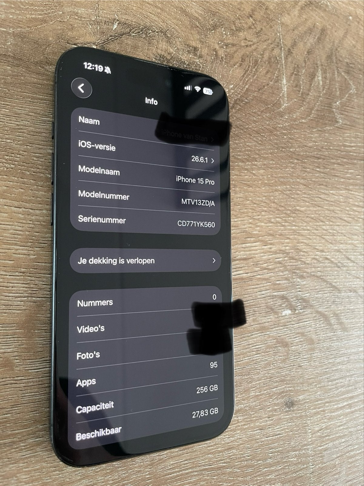 Foto 7 van iPhone 15 Pro 256GB Zwart - Lichte schade