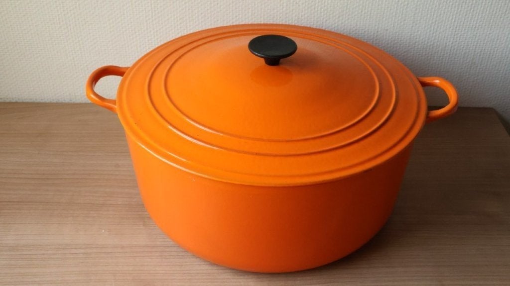 Extra grote kookpan Le Creuset, Ophalen, Gebruikt, Le Creuset, Braadpan