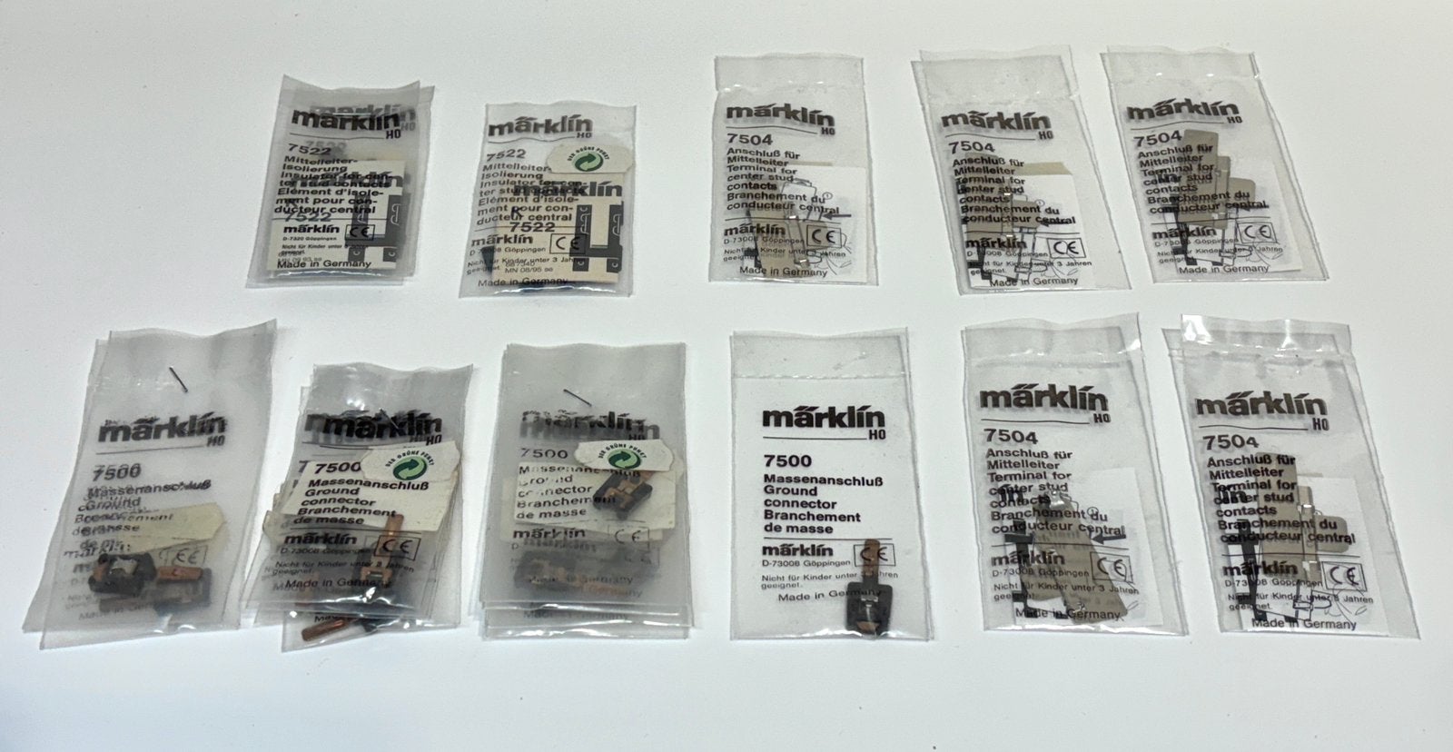 Marklin H0 K-Rails 7500 7504 7522 Massa aansluiting Isolatie, Hobby en Vrije tijd, Modeltreinen | H0, Wisselstroom, Nieuw, Rails
