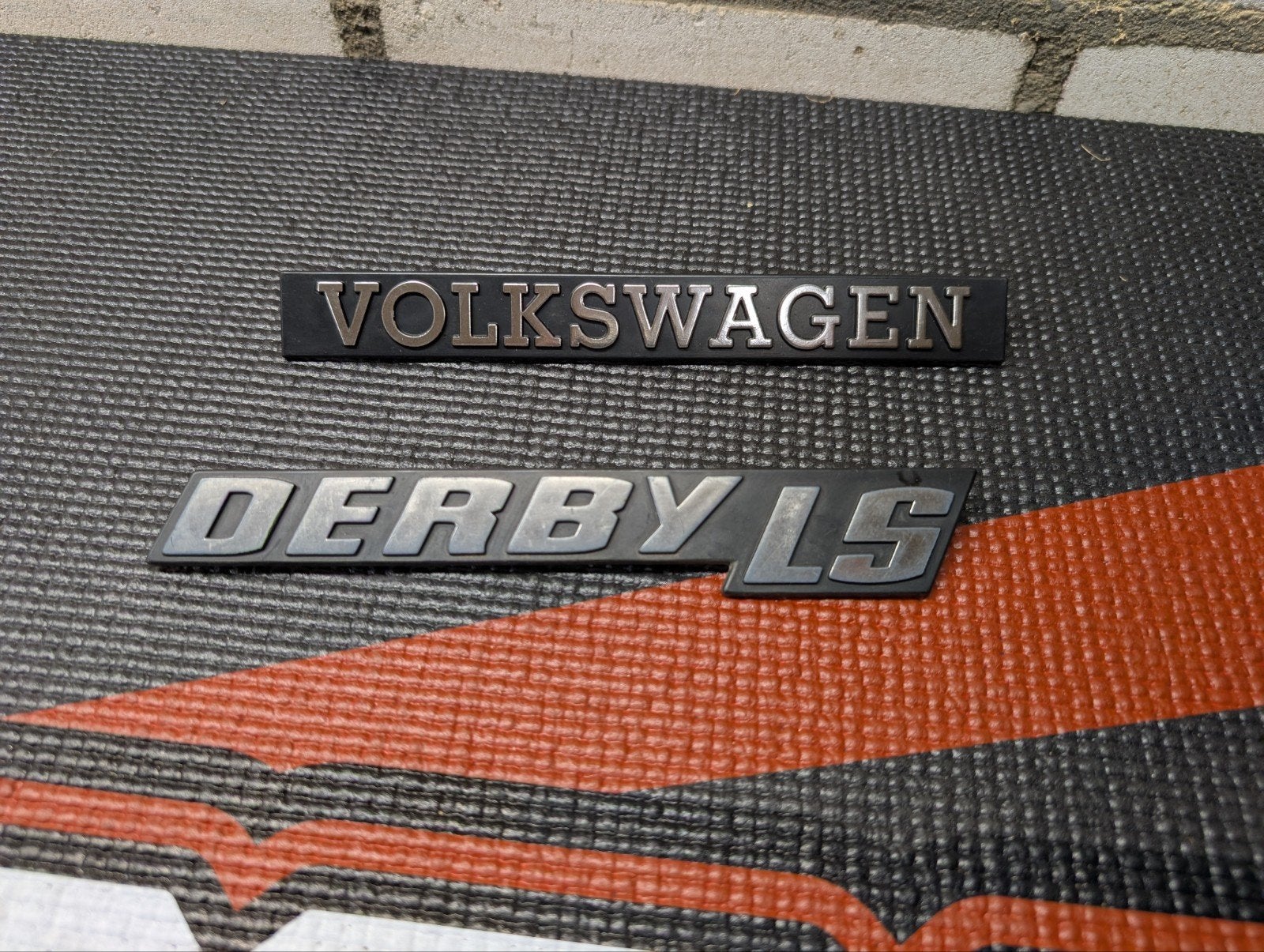 Achterklep logo's Volkswagen Derby LS 1977 type 86, Ophalen of Verzenden, Volkswagen