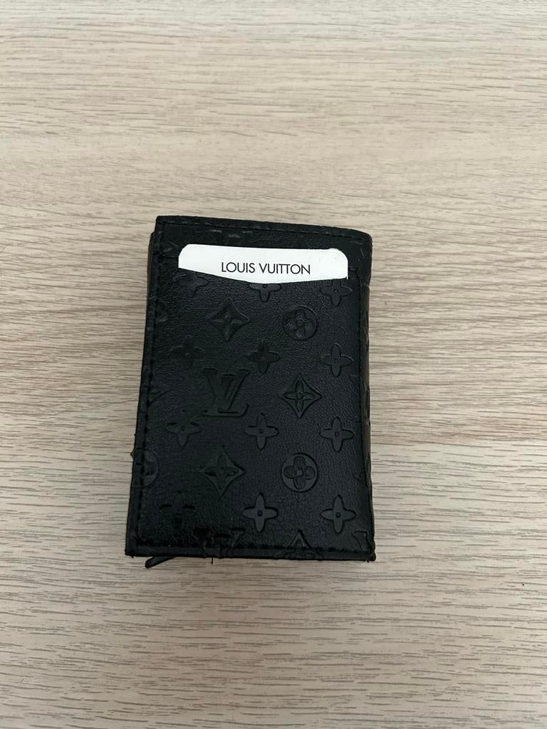 Zwarte pasjeshouder, Sieraden, Tassen en Uiterlijk, Portemonnees, Overige merken, Leer, Zwart, Nieuw
