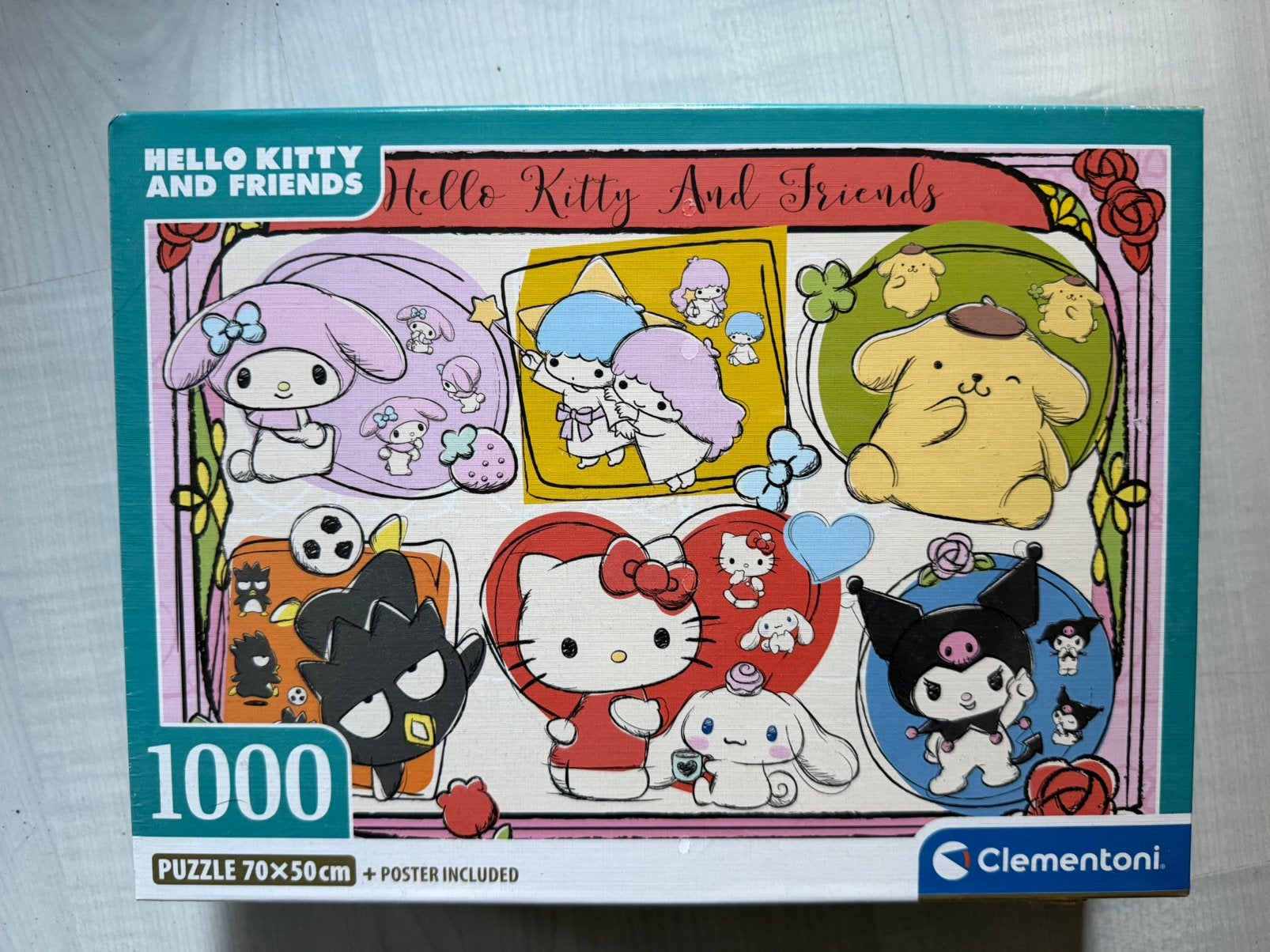Hello kitty en friends 1000 nieuw puzzel, Ophalen of Verzenden, 500 t/m 1500 stukjes, Nieuw, Legpuzzel
