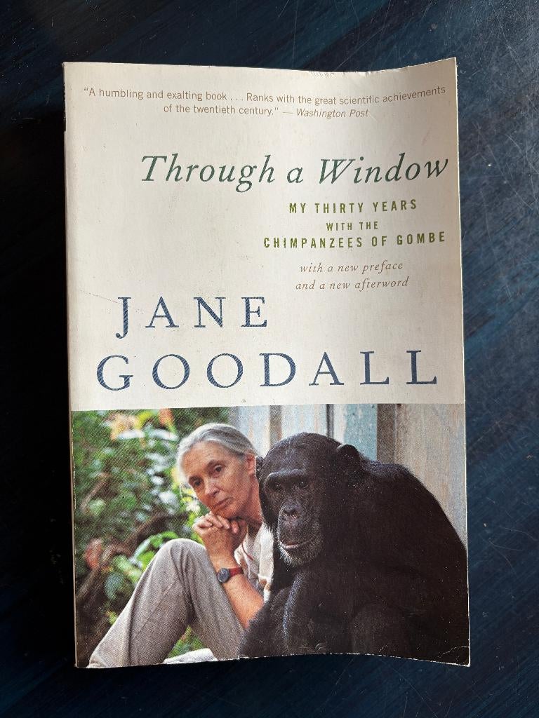 Through a window; Jane Goodall; 9780547336954 chimpanzees, Ophalen of Verzenden, Zo goed als nieuw, Non-fictie