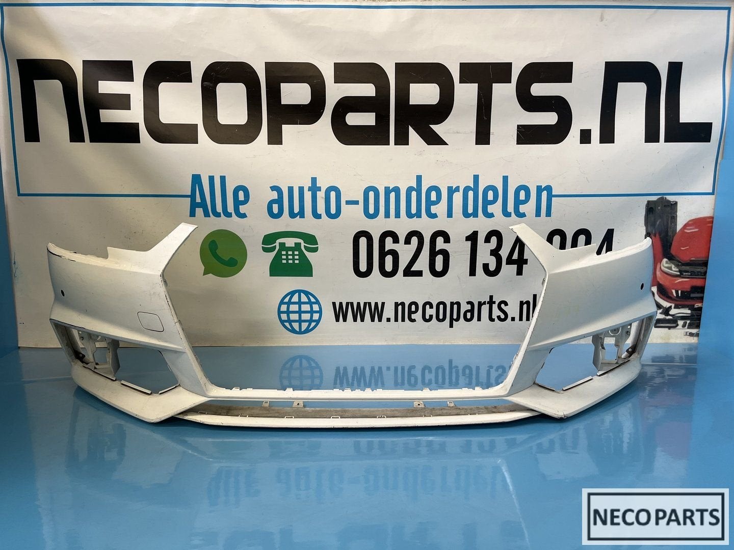 AUDI A4 B9 8W VOORBUMPER BUMPER ORIGINEEL, Gebruikt, -, -, Spatbord
