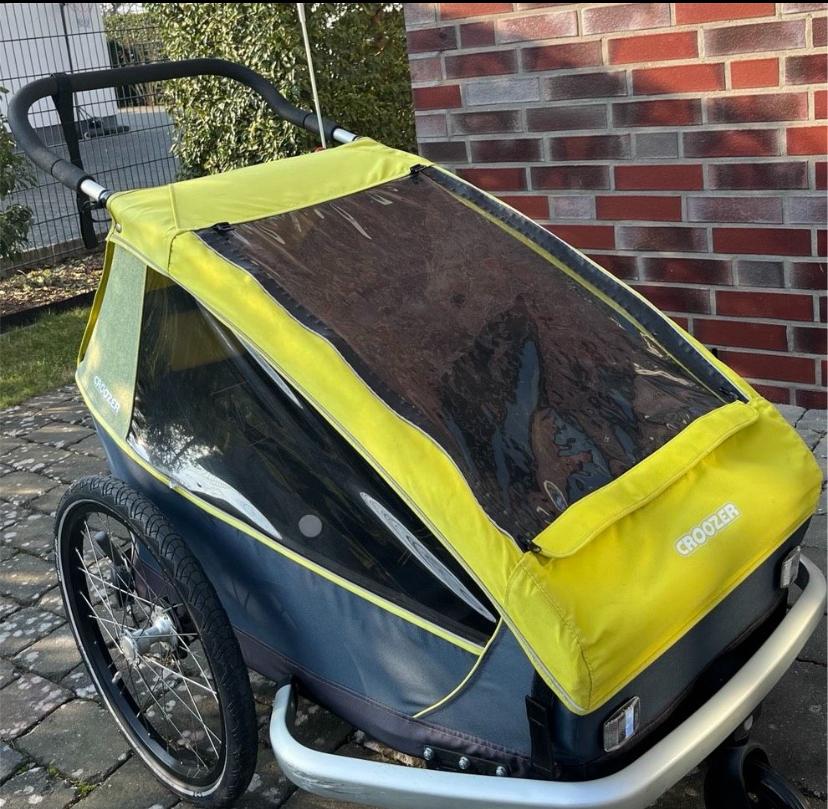 TE HUUR -  Croozer fietskar voor 2 kinderen, Fietsen en Brommers, Fietsaccessoires | Aanhangers en Karren, Gebruikt, Kinderkar