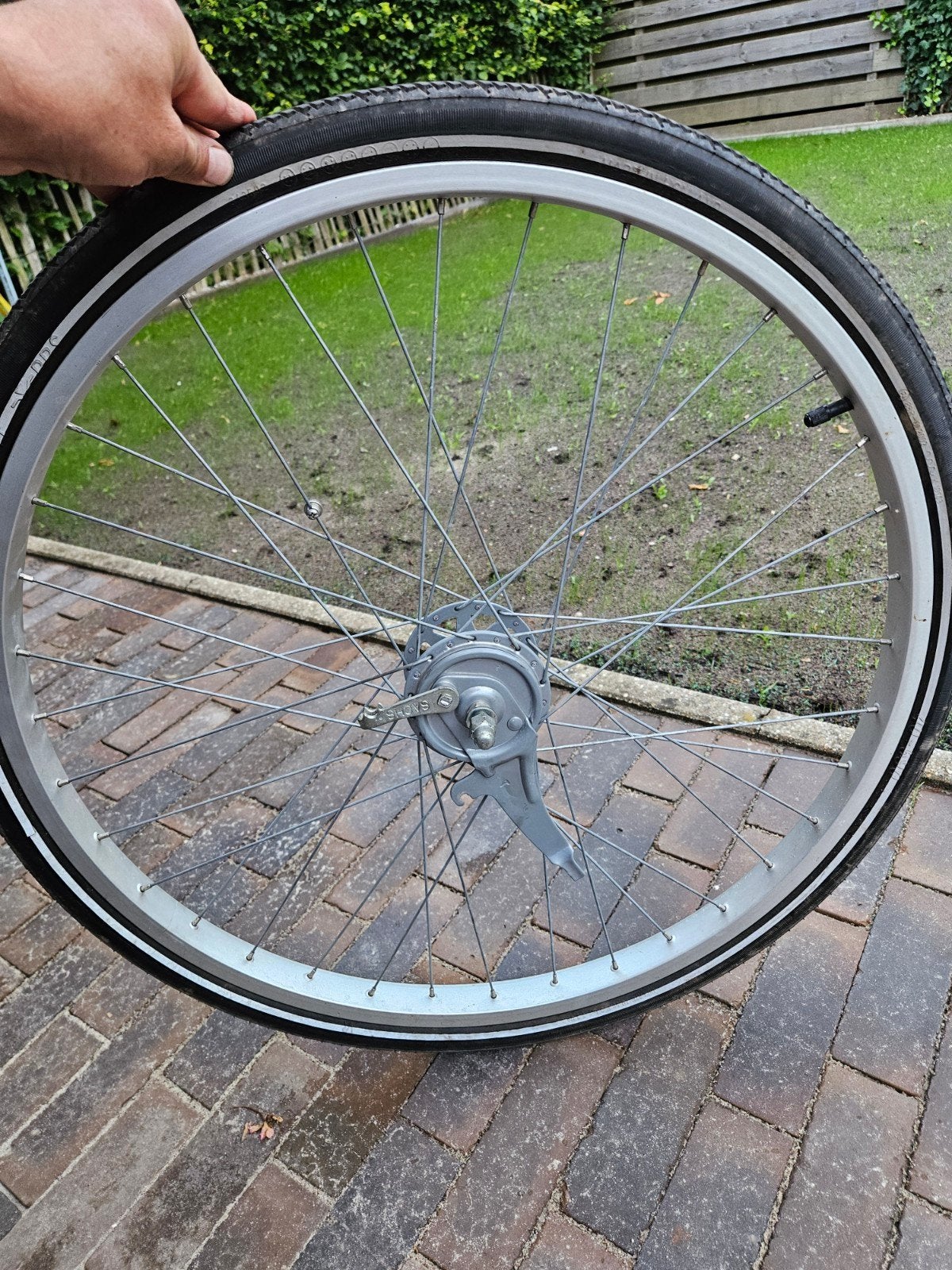 voorwiel spartamet Saxonette, Fietsen en Brommers, Brommeronderdelen | Snorfietsen, Ophalen, Zo goed als nieuw, Overige typen