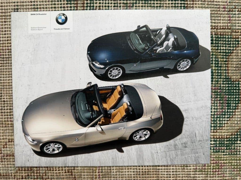 Brochure folder BMW Z4 E85 Edition Exclusive en Sport 2006, Nieuw, Ophalen of Verzenden, BMW, BMW