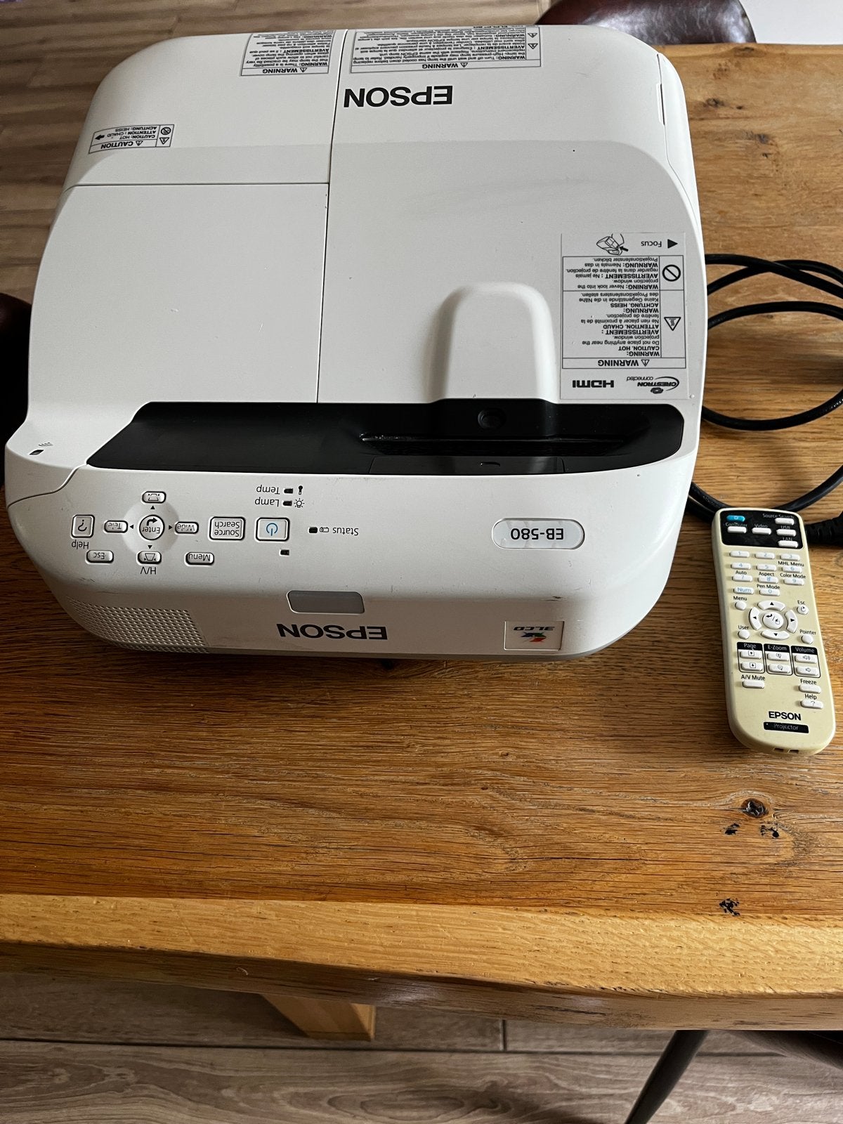 Epson EB-580 Beamer - Ideaal voor onderwijs en presentaties, Ophalen, Gebruikt, LCD, Overige resoluties
