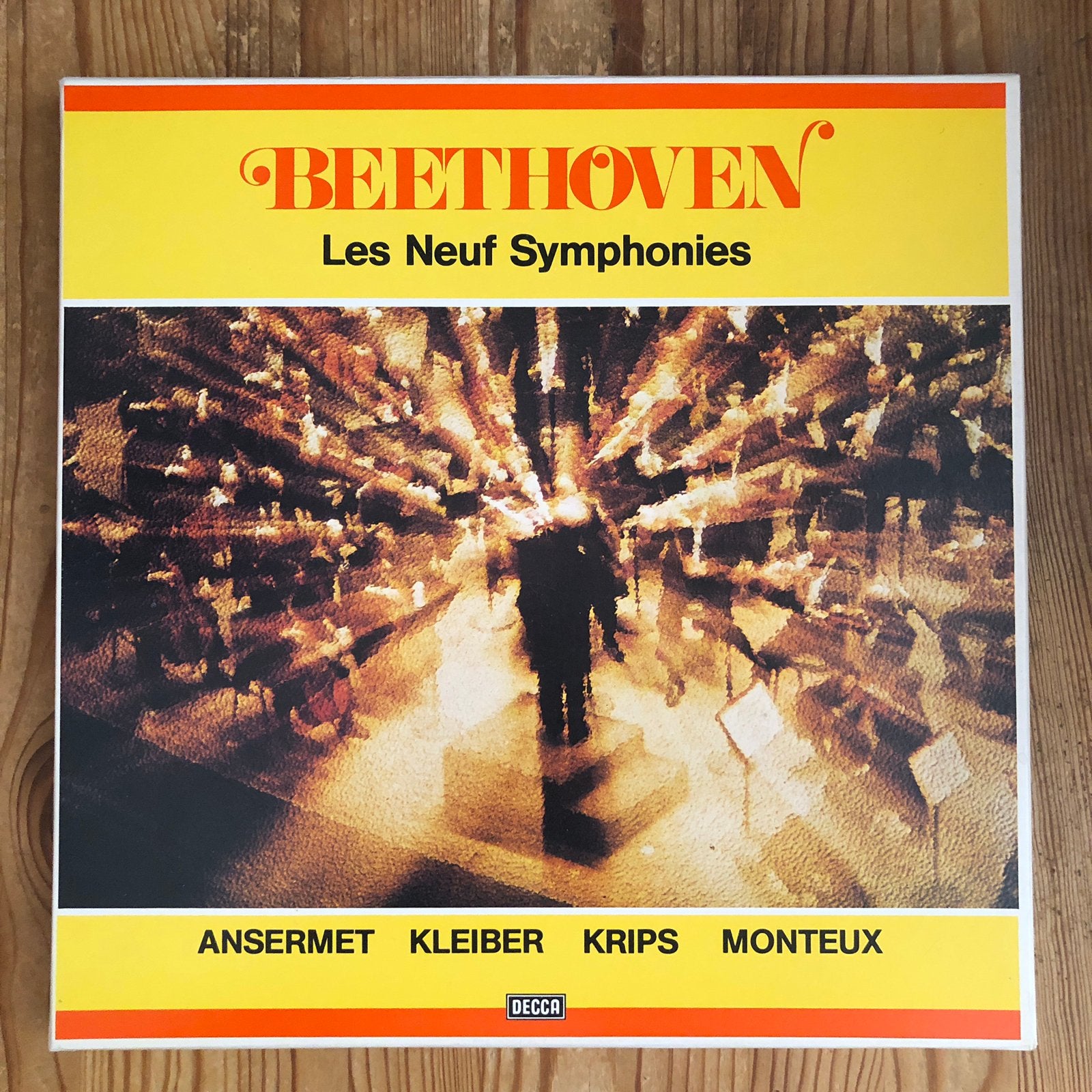 Beethoven - Nine Symphonies (Decca Box Set 7 LP) nieuwstaat, Ophalen of Verzenden, Zo goed als nieuw, Boxset, Orkest of Ballet