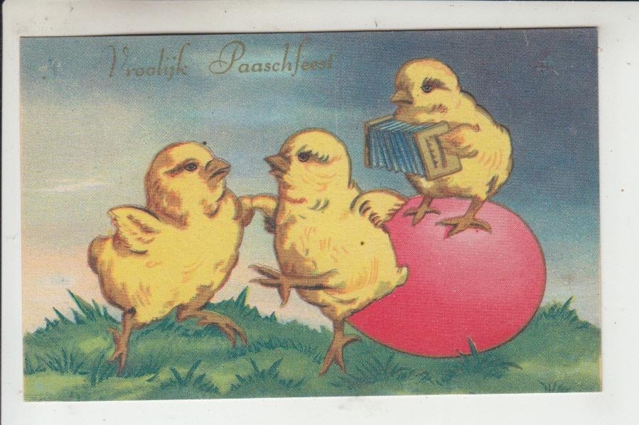 Pasen 04, Ophalen of Verzenden, 1940 tot 1960, Ongelopen, Feest(dag)