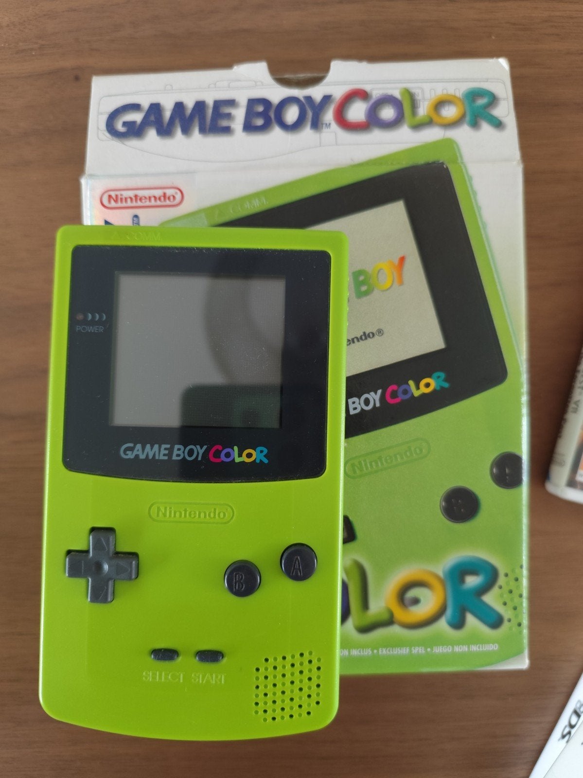 Game Boy Color Lime Groen met originele doos, Spelcomputers en Games, Ophalen, Zo goed als nieuw, Game Boy Color