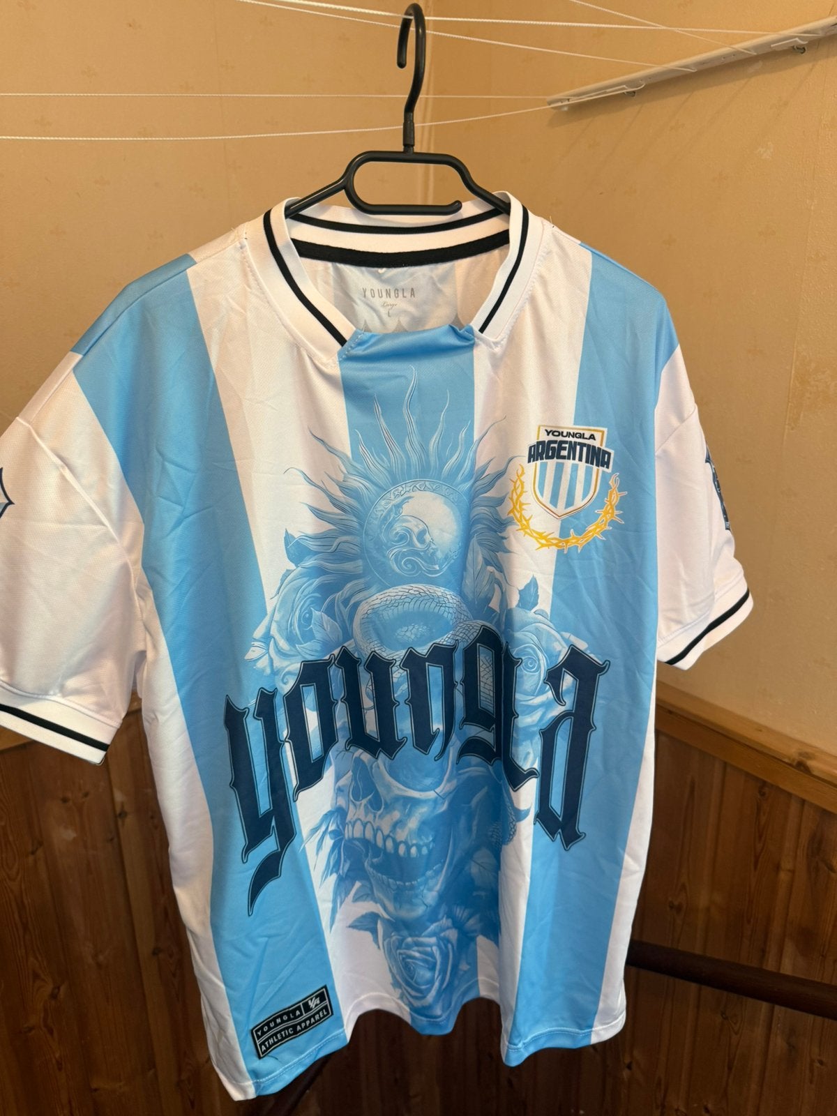Youngla argentinie shirt football maat L, Ophalen, Zo goed als nieuw, Shirt