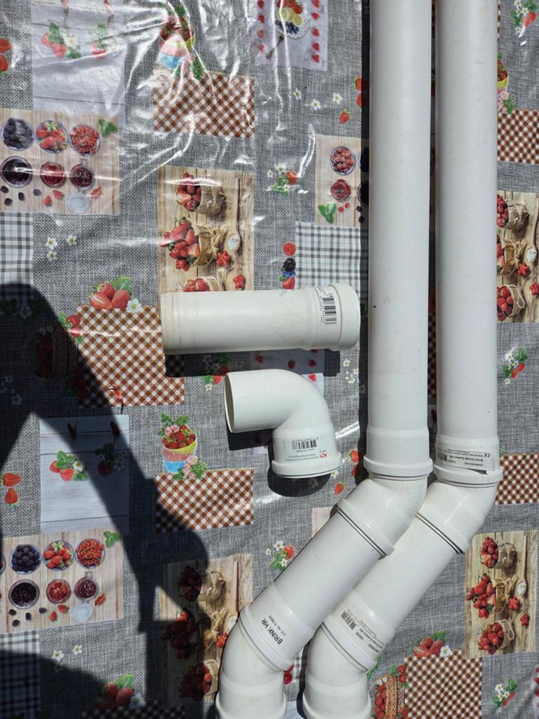 Rookgas afvoer PP 80mm, Afvoer, Pvc, Ophalen of Verzenden, Minder dan 2 meter