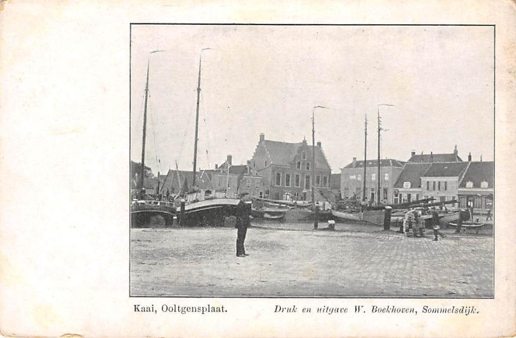 Ooltgensplaat Kaai 1900 Goeree-Overflakkee Scheepvaart, Verzenden, Voor 1920, Gelopen, Zuid-Holland