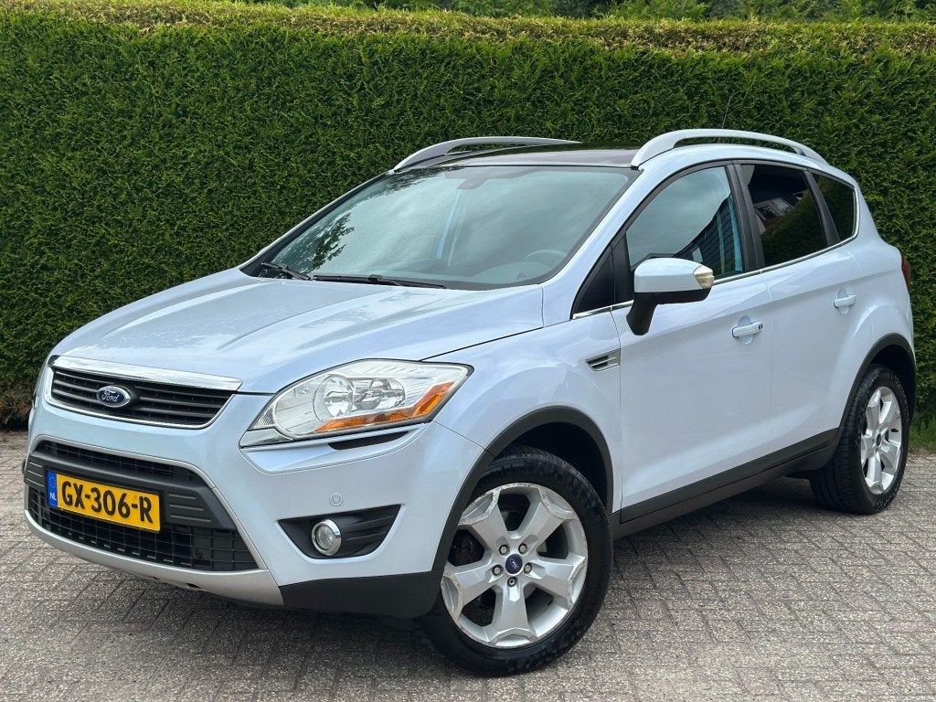Ford KUGA 2.0 TDCi Titanium Dealer onderhouden  4x4  Pano  A, Auto's, 136 pk, Gebruikt, 4 cilinders, Wit