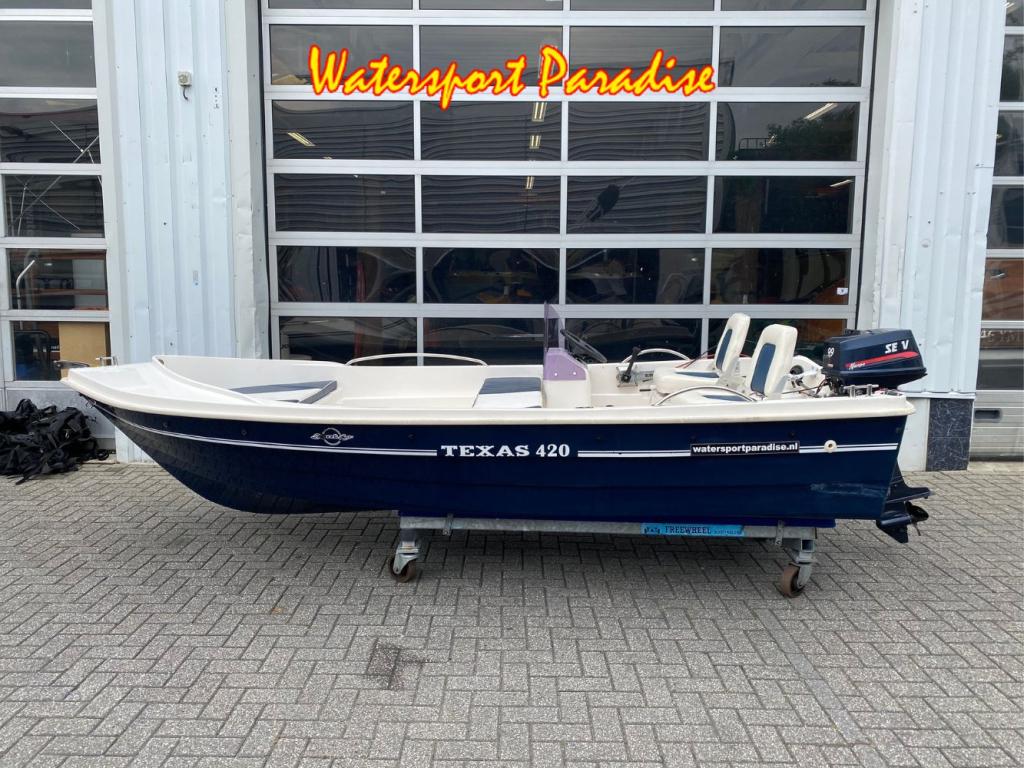 Texas 420 (bj 2005), Watersport en Boten, Vis- en Consoleboten, Gebruikt, Polyester, Overige brandstoffen