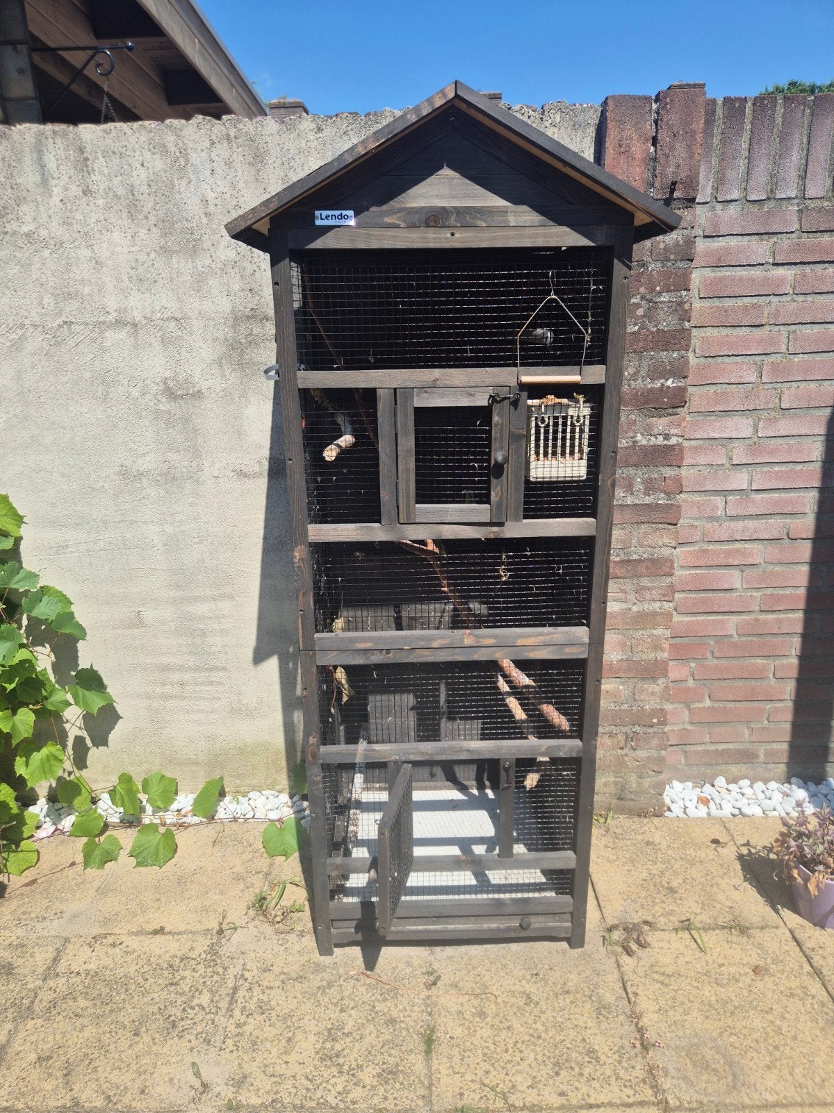 buiten kooi, Dieren en Toebehoren, Ophalen, Gebruikt, Hout, Vogelkooi
