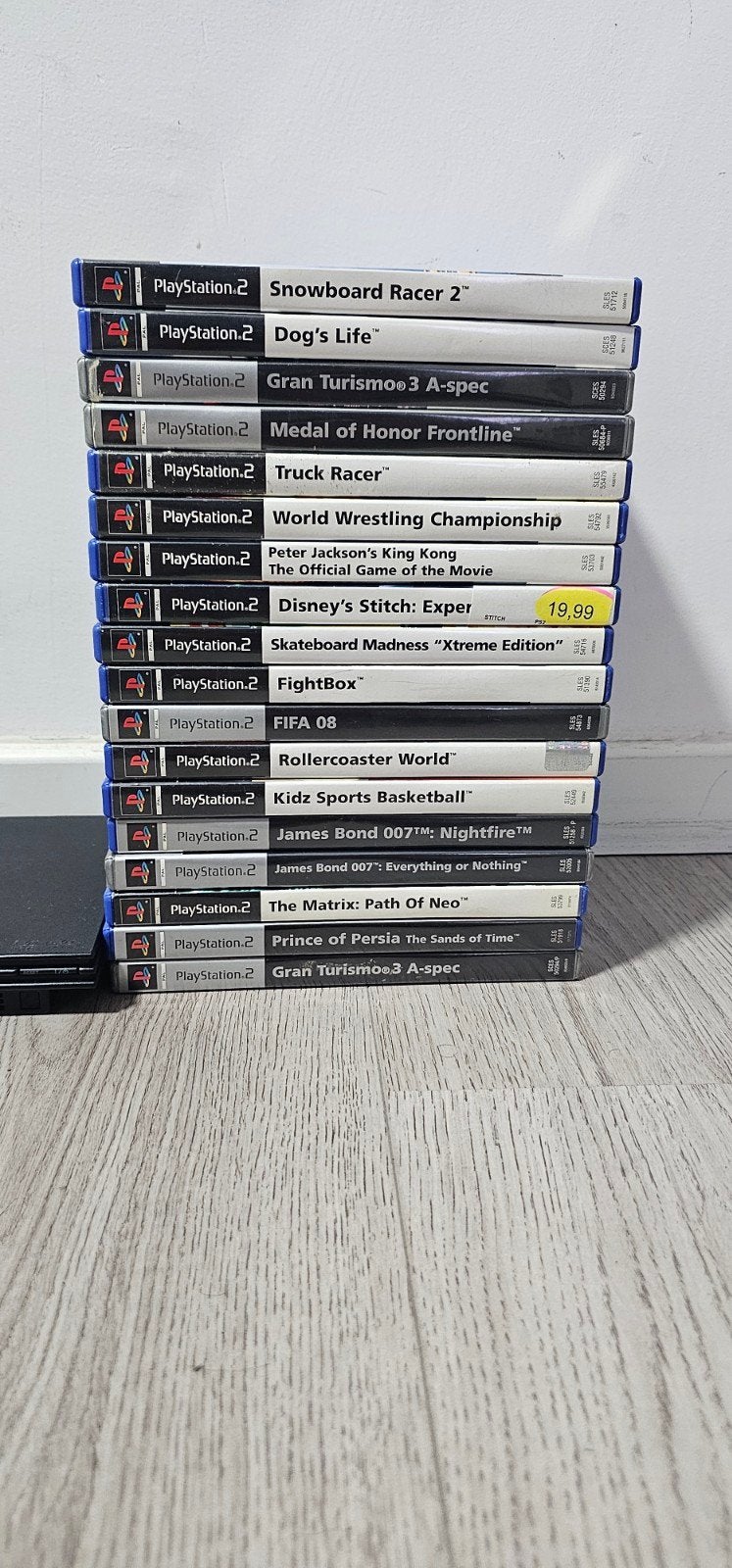 PlayStation 2 Slim met controller, geheugenkaart en games, Ophalen, Zwart, Met games, Zo goed als nieuw
