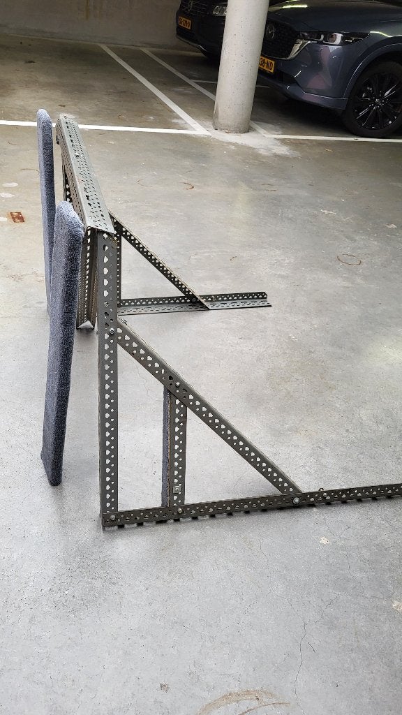 Stalen wandstellage voor berging van kano/sup/surfplank, Ophalen, Gebruikt, Overige typen