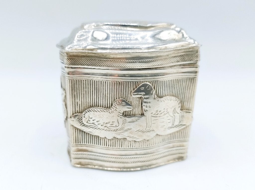 Zilveren lodereindoosje, Chr. J. Brunings, Joure, 1857, Verzenden, Zilver