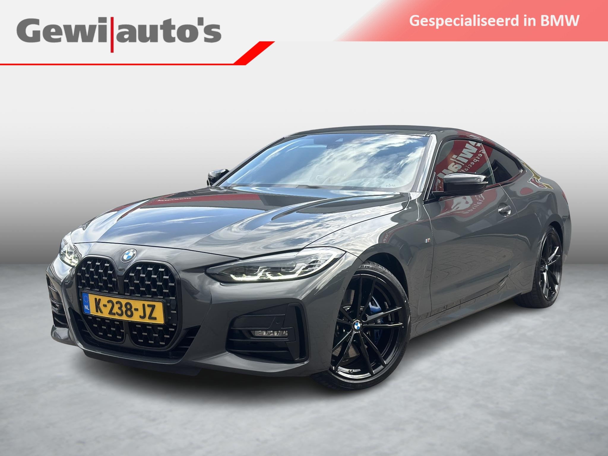 BMW 4-serie Coupé 430i M-Sport Dravitgrau Org NL 1ste Eigen, Auto's, Automaat, 1998 cc, Achterwielaandrijving, Gebruikt