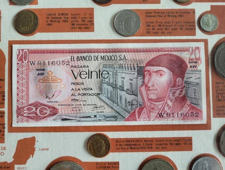 XL Muntset Mexico numismatische collectie 23 stuks, Ophalen of Verzenden, Overige landen, Losse munt