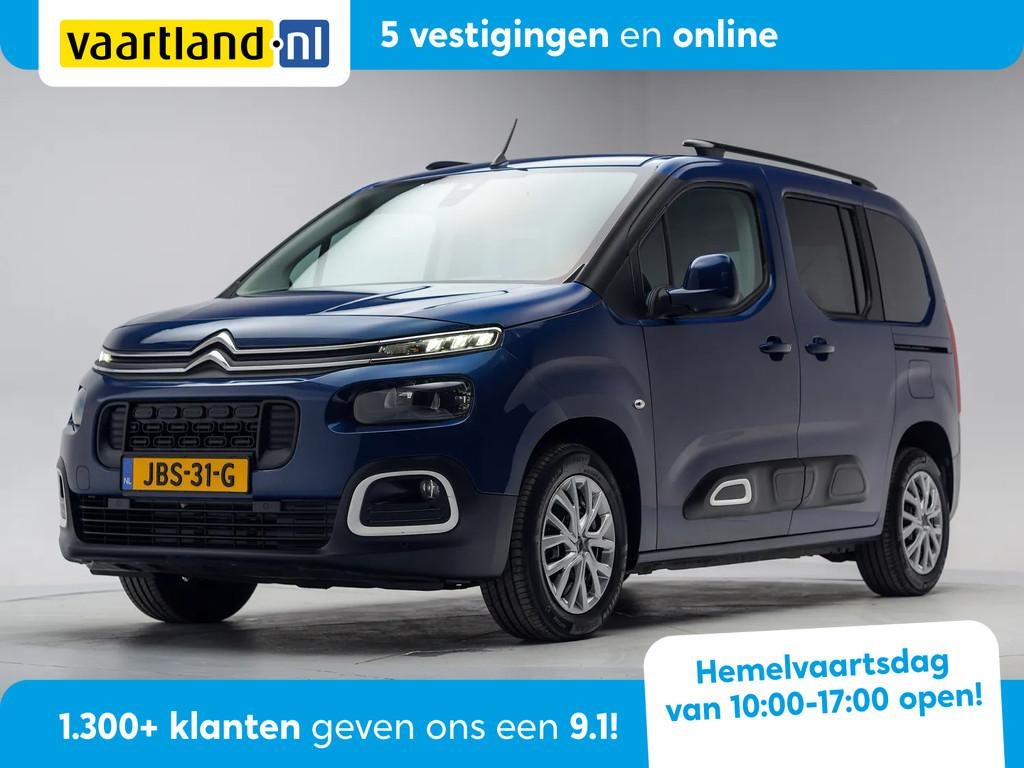 Citroën Berlingo 1.2 PureTech Feel Aut. [ Navi Camera Head-, Gebruikt, 1199 cc, Blauw, 19 km/l